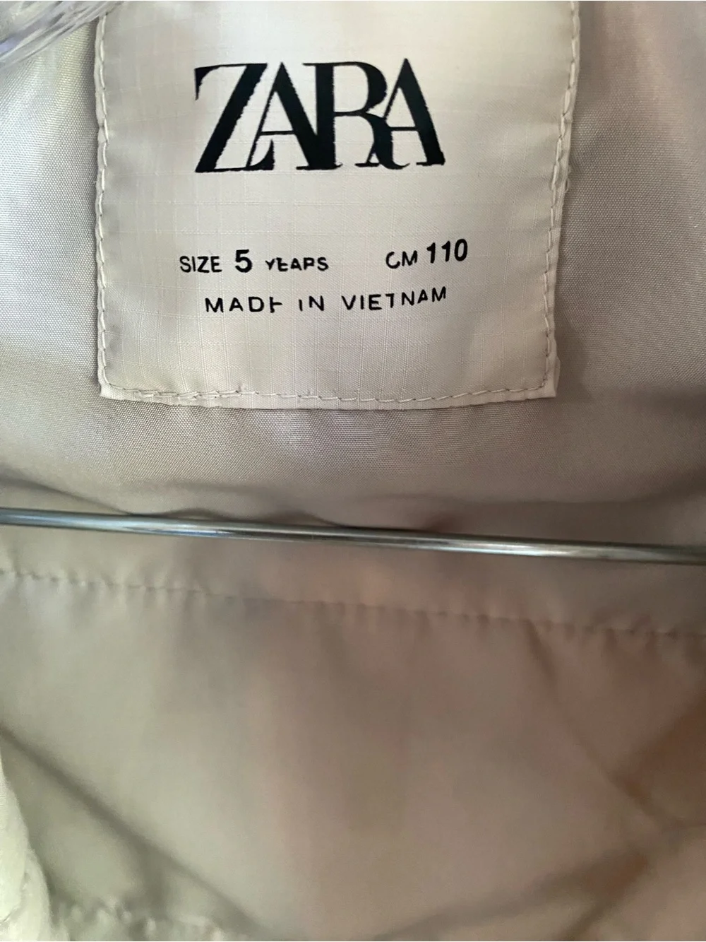 Zara Kids Hooded Windbreaker Jacket Sz 5 Yrs 110cm